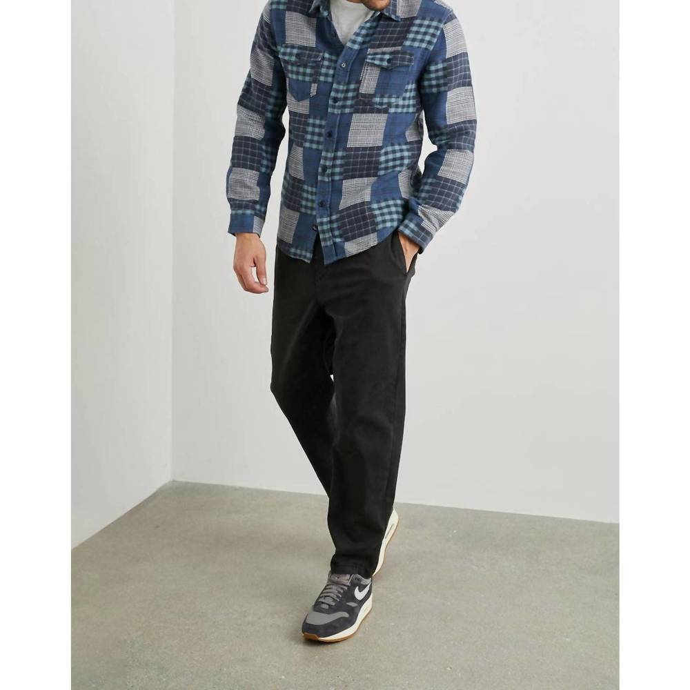 NEW RAILS banton shirt in blue patchwork - Picture 4 of 5